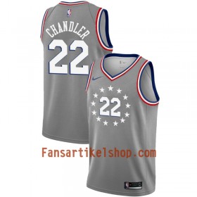 Philadelphia 76ers Trikot Wilson Chandler 22 2018-19 Nike City Edition Grau Swingman - Herren